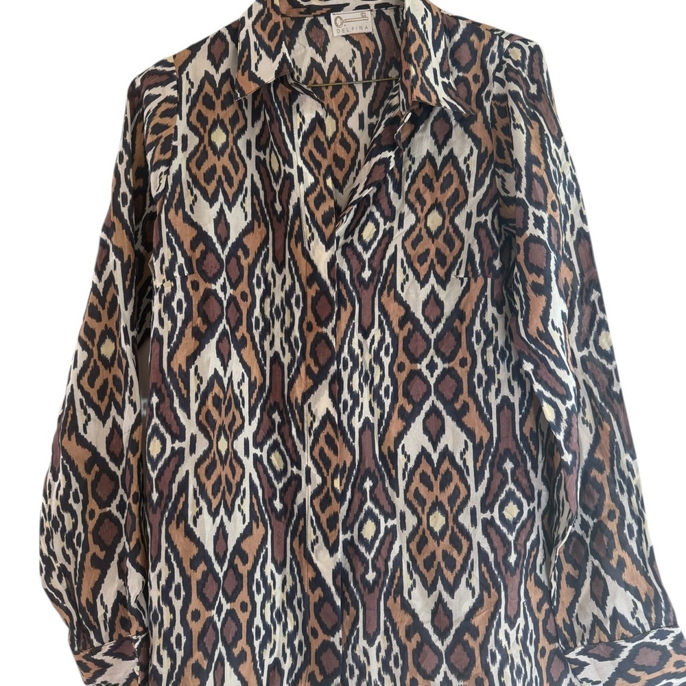Stylish Multicolor Patterned Blouse
